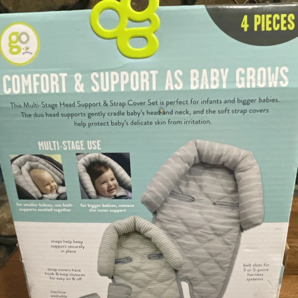 Go by Goldbug Duo Head And Strap Cover Set 4 Piece Support; Brand new